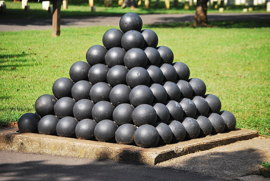 3D cannon ball packing